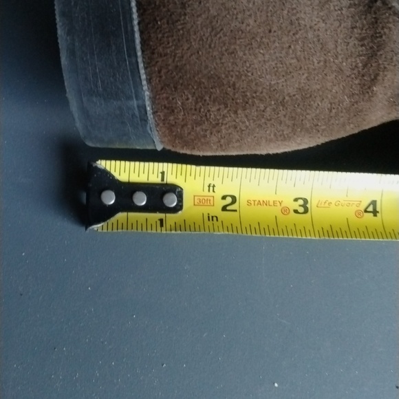 Vtg JACK SPRAT Brown SUEDE LEATHER FOLDING CUFF PIRATE SLOUCH BOOTS Women Size 9 - Picture 9 of 9